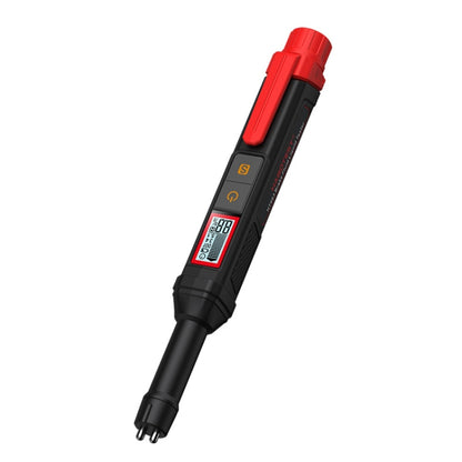 Brake fluid moisture tester pen with red cap and black probe tip