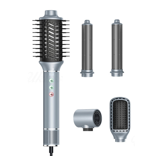 5 in 1 Hot Air Comb Automatic Curling Negative Ion Hair Dryer, Gray EU Plug, Gray UK Plug, Gray US Plug, Blue Gold EU Plug, Blue Gold UK Plug, Blue Gold US Plug, Black Gold EU Plug, Black Gold UK Plug, Black Gold US Plug
