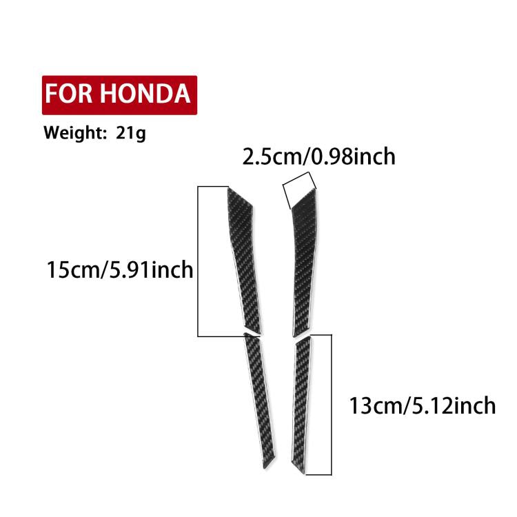 Four black carbon-fiber vertical strips, about 15 cm long, 13 cm tall.