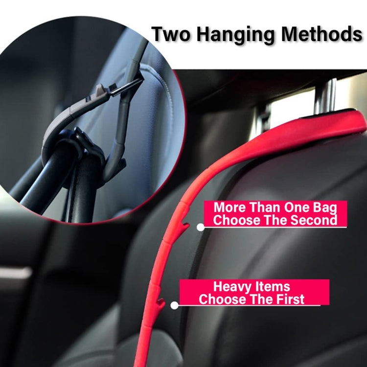 Adjustable Silicone Car Seat Back Storage Hook