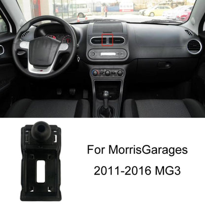 Black dashboard phone mount base with suction cup and rectangular mounting opening
