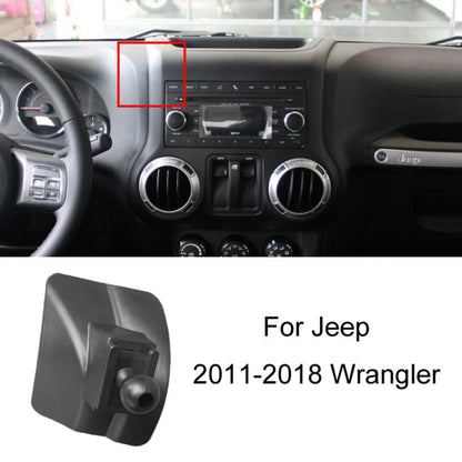Phone navigation bracket base for Jeep, designed for 2011-2018 Wrangler