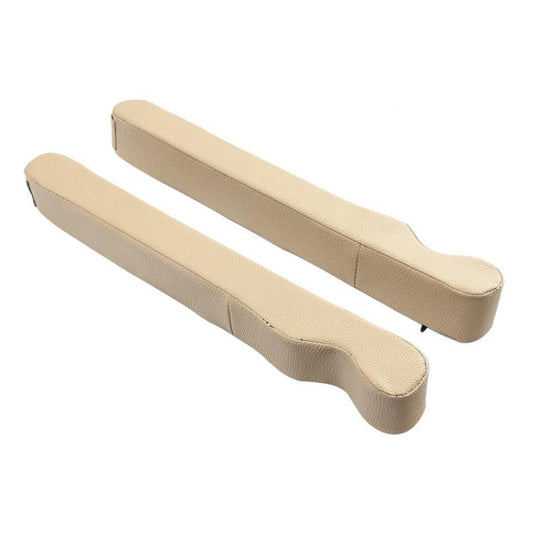 Beige car seat gap plugs, 2-piece leakproof foam strips for seat side seams
