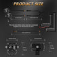 40W Motorcycle Wired Switch Integrated Waterproof Demon Eye Spotlight, Orange Light