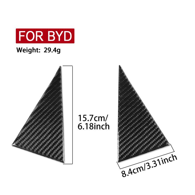 For 2022-2025 BYD Seal 2pcs /Set Car Door Triangle Stickers