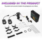 40W Motorcycle Wired Switch Integrated Waterproof Demon Eye Spotlight, Purple Light