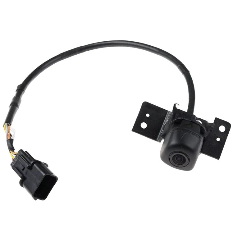 Reversing assist camera with mounting bracket and wire harness