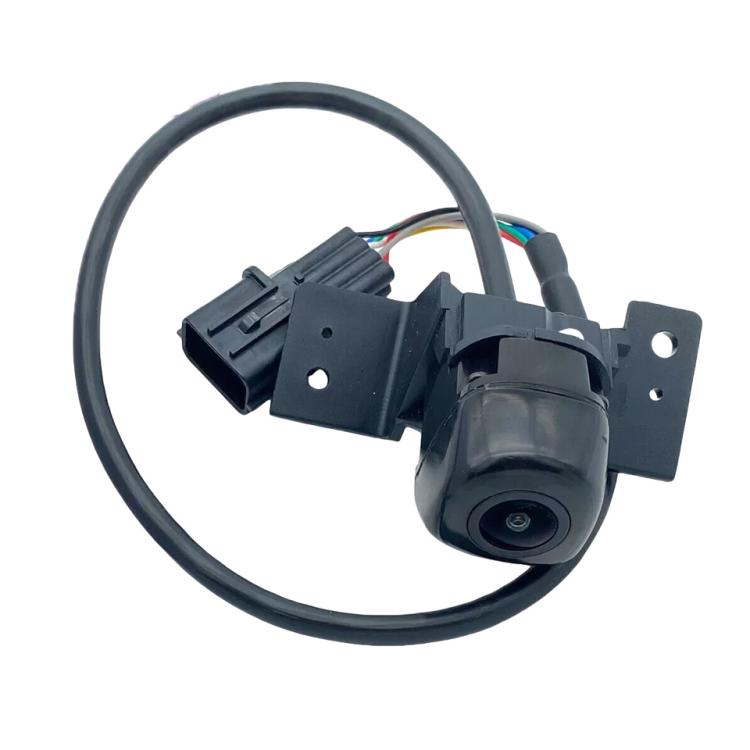 Reversing assist camera with wiring harness and mounting bracket, black housing
