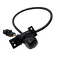 Reversing assist camera with black mounting plate, socket, and wiring lead