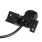 Reversing assist camera bracket with black housing and attached cable lead