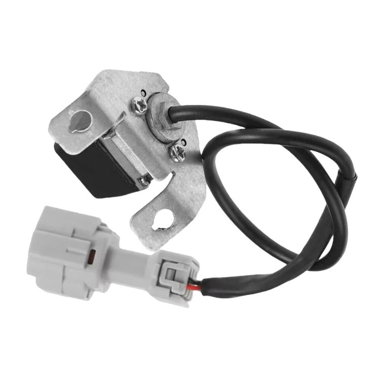 Car reversing camera module with green lens, metal bracket and white wiring connectors