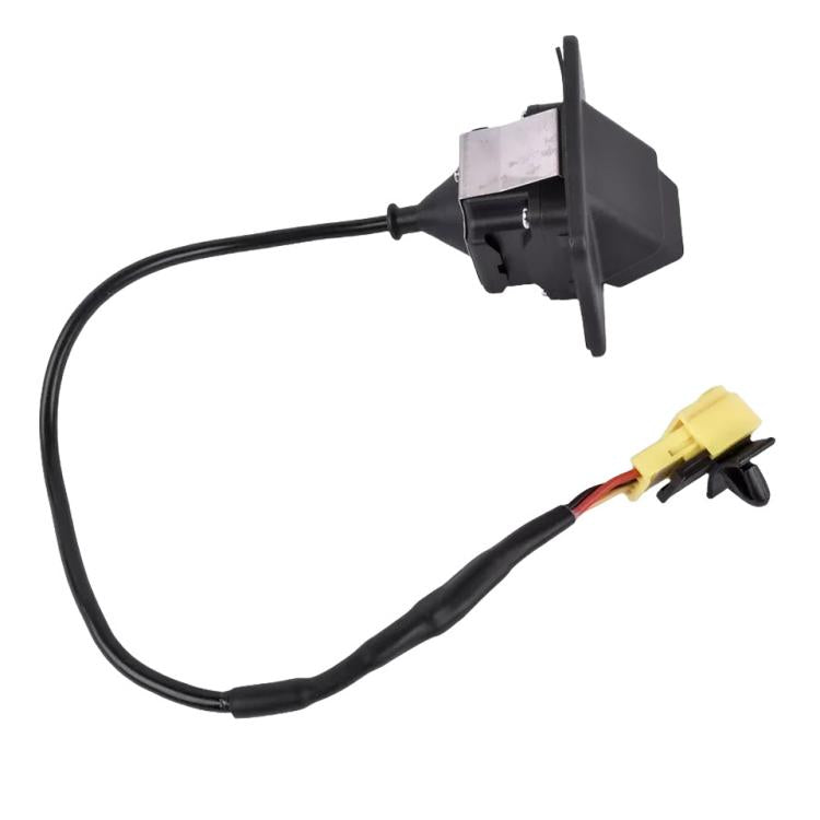 Rear view reversing assist camera with mounting bracket, long cable, yellow connector