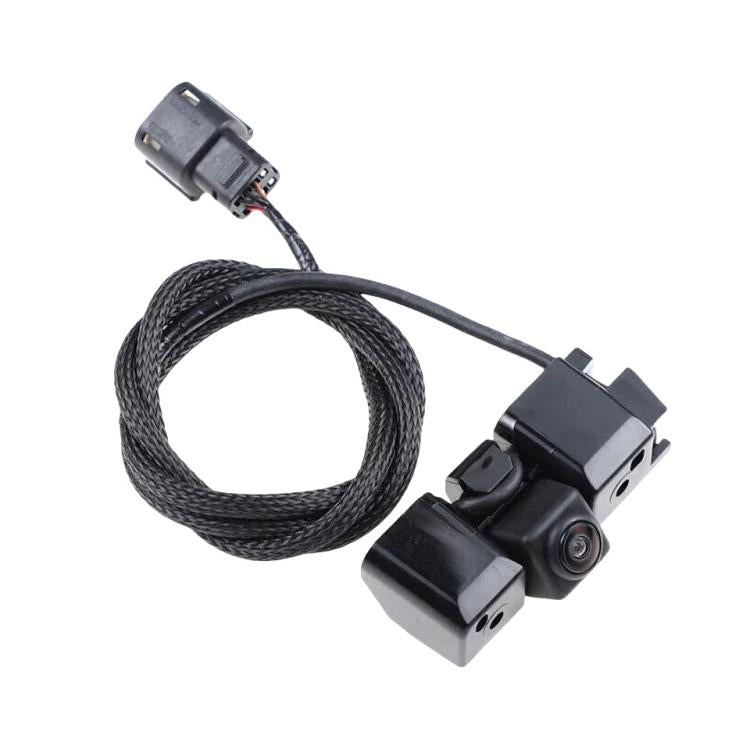 Reversing assist camera with mounting plates and wiring cable