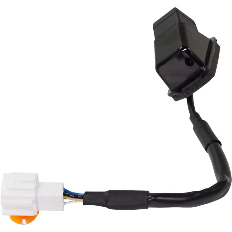 Reversing assist camera with protective housing and wiring cable with connectors