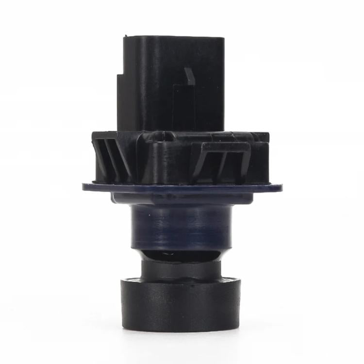 Rear view backup camera module, bottom view with black mounting collar