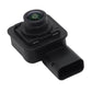 Reversing assist camera module with forward lens and connector plug