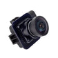 Black parking assist camera module with side lens housing and connector