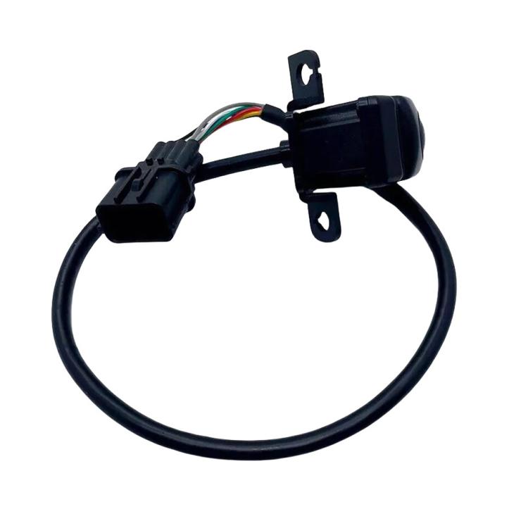 Rearview reversing assist camera module with multi-wire connector and mount bracket