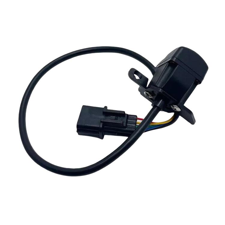 Rearview reversing assist camera sensor with mounting bracket and wiring plug