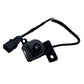 Rear view camera kit with rectangular plug and cable harness
