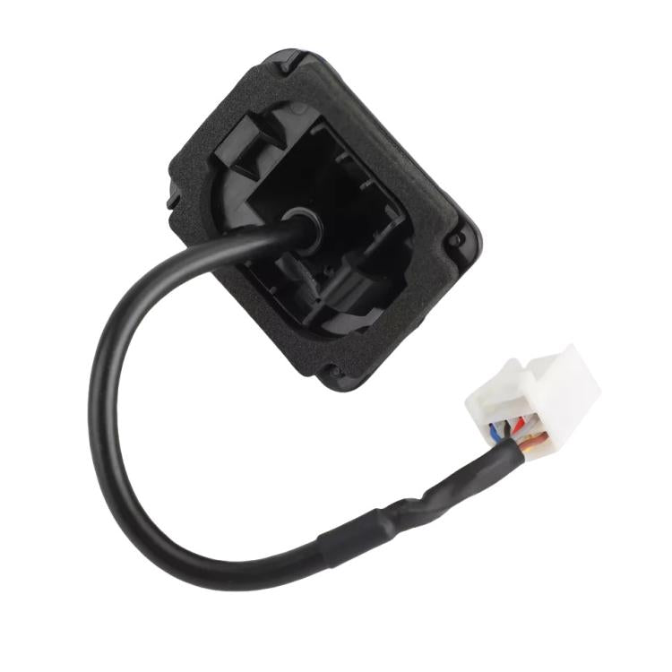 Rear view reversing camera with back housing, wiring cable, and white plug
