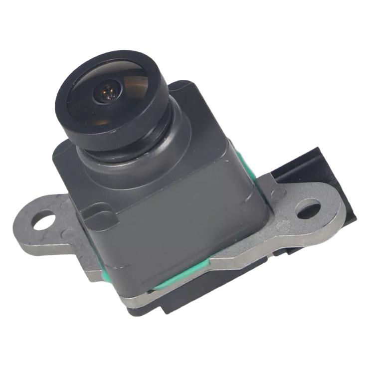 Reversing camera module angled view with black housing and mounting holes