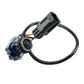 Rearview backup camera module with mounting bracket and plug-in wiring connector