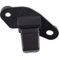 Rear view camera assembly with window housing and two mounting holes, black