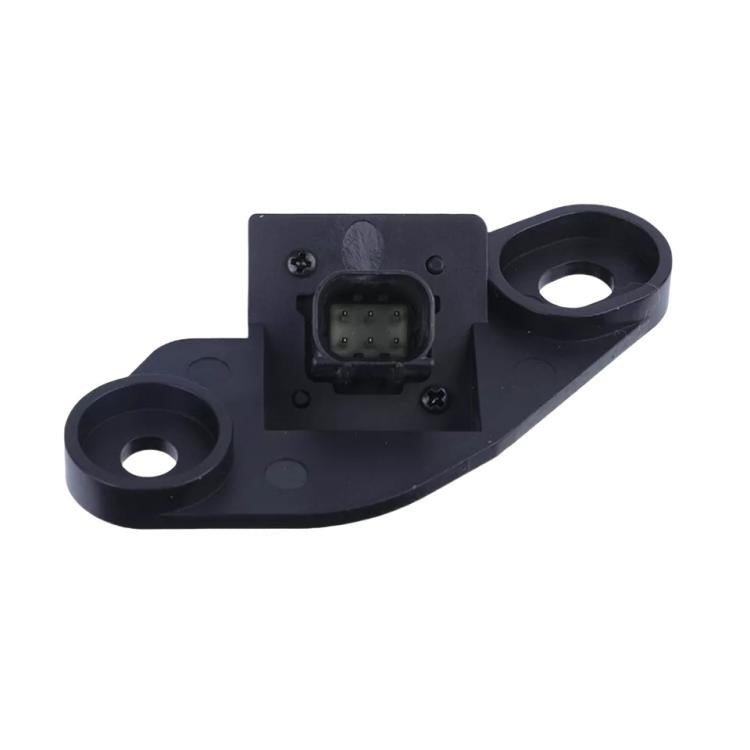 Rear camera mounting plate with wiring connector and two side bolt holes, black