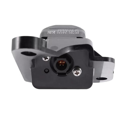Auxiliary rear view reversing camera, black housing with mounting brackets and lens