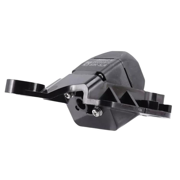 Auxiliary rear view reversing camera, side view with metal bracket and black body