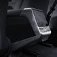 Rear air vent protection frame with carbon-fiber pattern installed on car interior