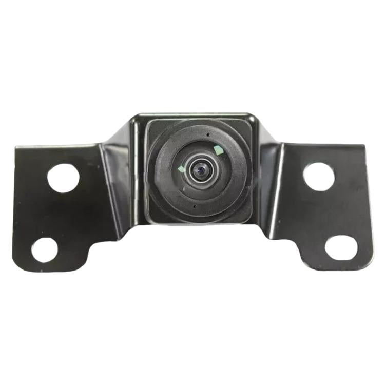 Car front view camera with mounting bracket and circular lens