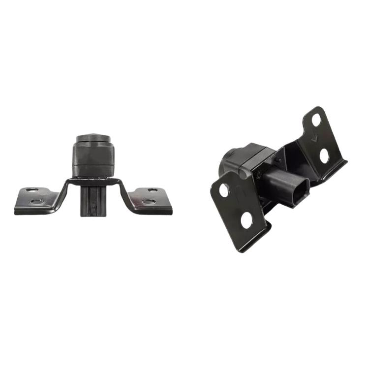 Car front camera mounting brackets with camera housing and base mounts