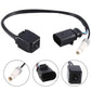 Reverse camera module with cable set and connector, black housing, visible lens