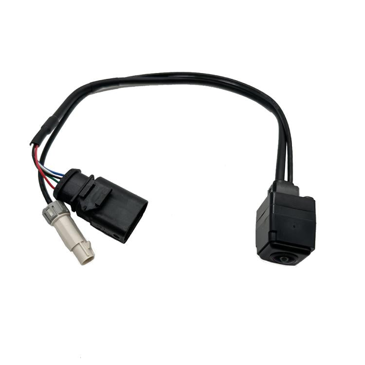 Reversing camera assembly with long cable and two connectors, black housings