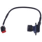 Rearview parking camera with mounting bracket and wiring pigtail connector