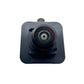 Rear view reversing camera module, front view, round lens in black housing