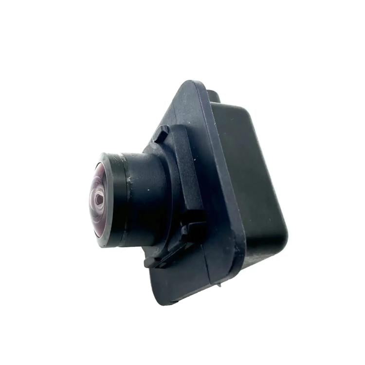 Rear view reversing camera module showing circular lens and black mounting base