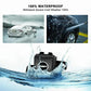 Waterproof rear view camera module with water splash around it