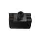 Black plastic phone navigation bracket base with circular mount post.