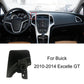 Black phone navigation bracket base with circular post and side mounting bracket.