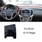 Black car phone navigation bracket base with circular post and rectangular cutout.