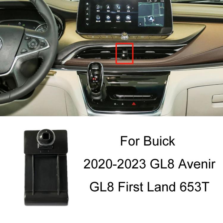 Car dashboard phone navigation mount base with black rectangular holder and ball top