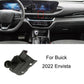 Car dashboard phone mount base with black clamp and angled plate for mounting