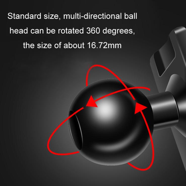 Black 360° rotating ball-head phone navigation bracket base