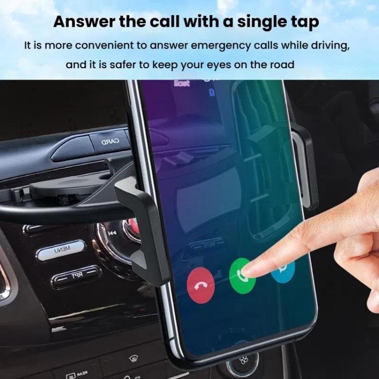 Car CD Slot Navigation Mobile Phone Holder, Automatic Lock Type Black, Automatic Lock Type Gray, Clip Type Black, Clip Type Gray, Magnet Type