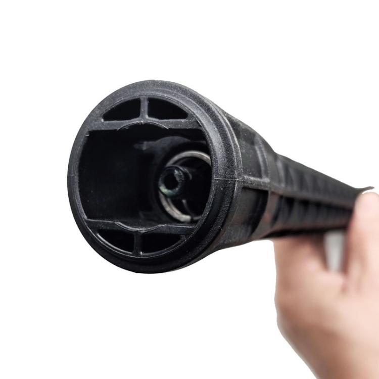 Car washer extension rod connector end with bayonet fitting, black
