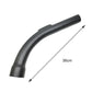 Curved vacuum cleaner handle, dark gray, 36 cm length