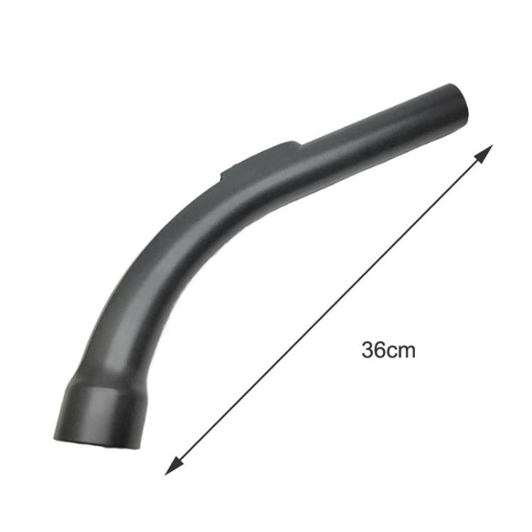 Curved vacuum cleaner handle, dark gray, 36 cm length